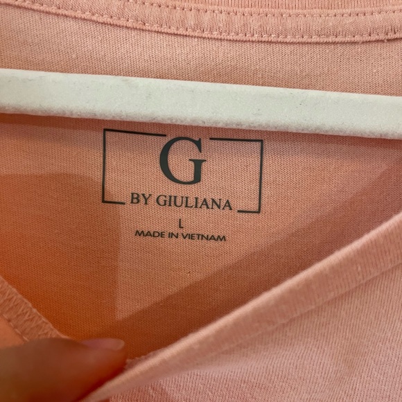 🦄$5 Add On Item! G By Giuliano Sleevless Pale Pink Top Large - Picture 2 of 4